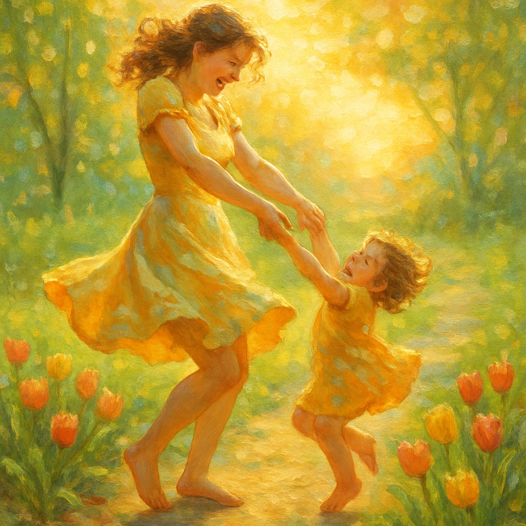 Sunrise Garden Dance Of Two Paint by diamonds art