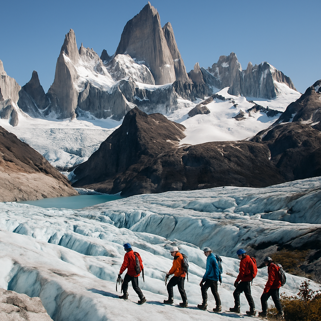 Glacier View At Patagonia’s Fitz Roy paint by color