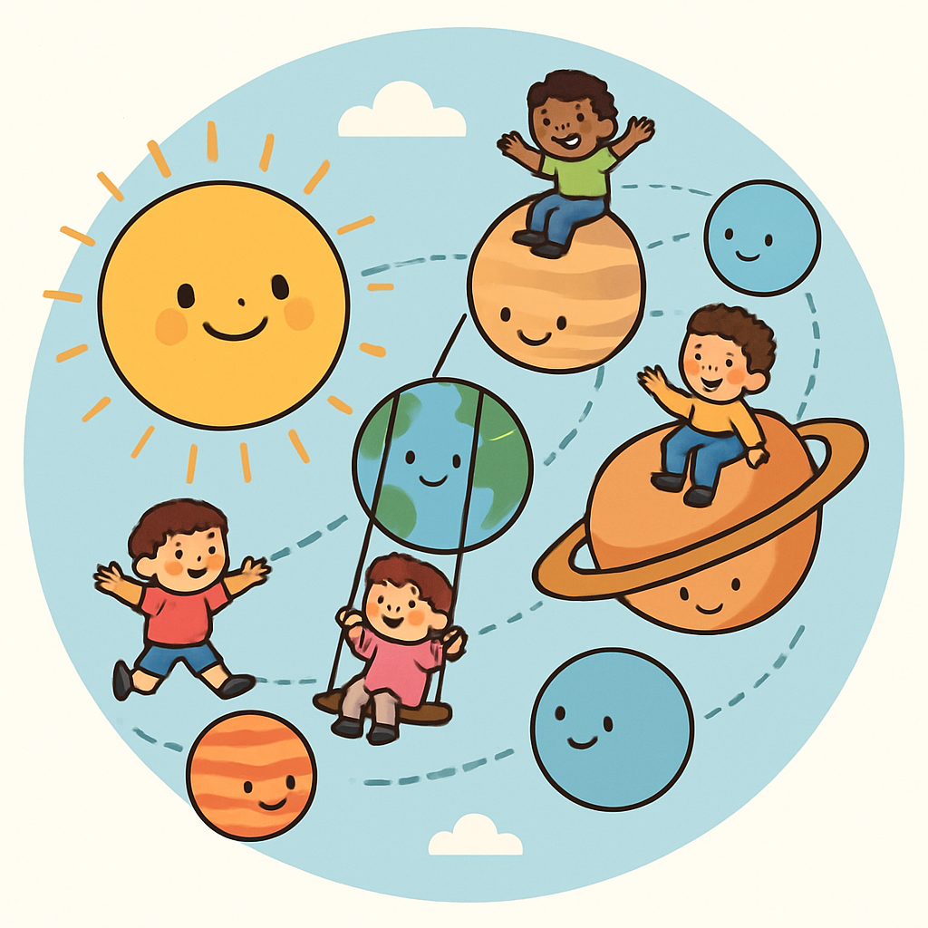 Solar System Schoolyard DIY paint by diamonds