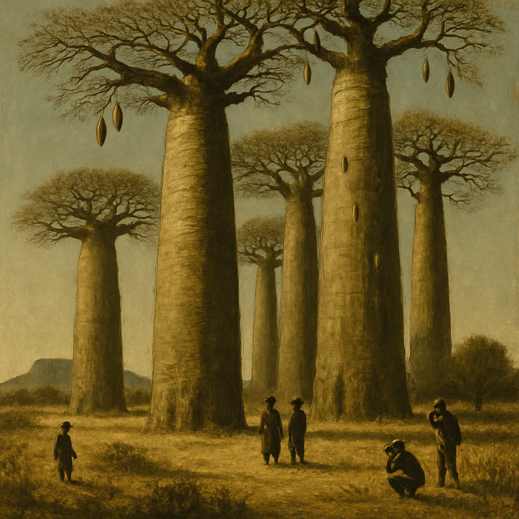 Adansonia Grandidieri Grandidier Baobab Madagascar paint by color