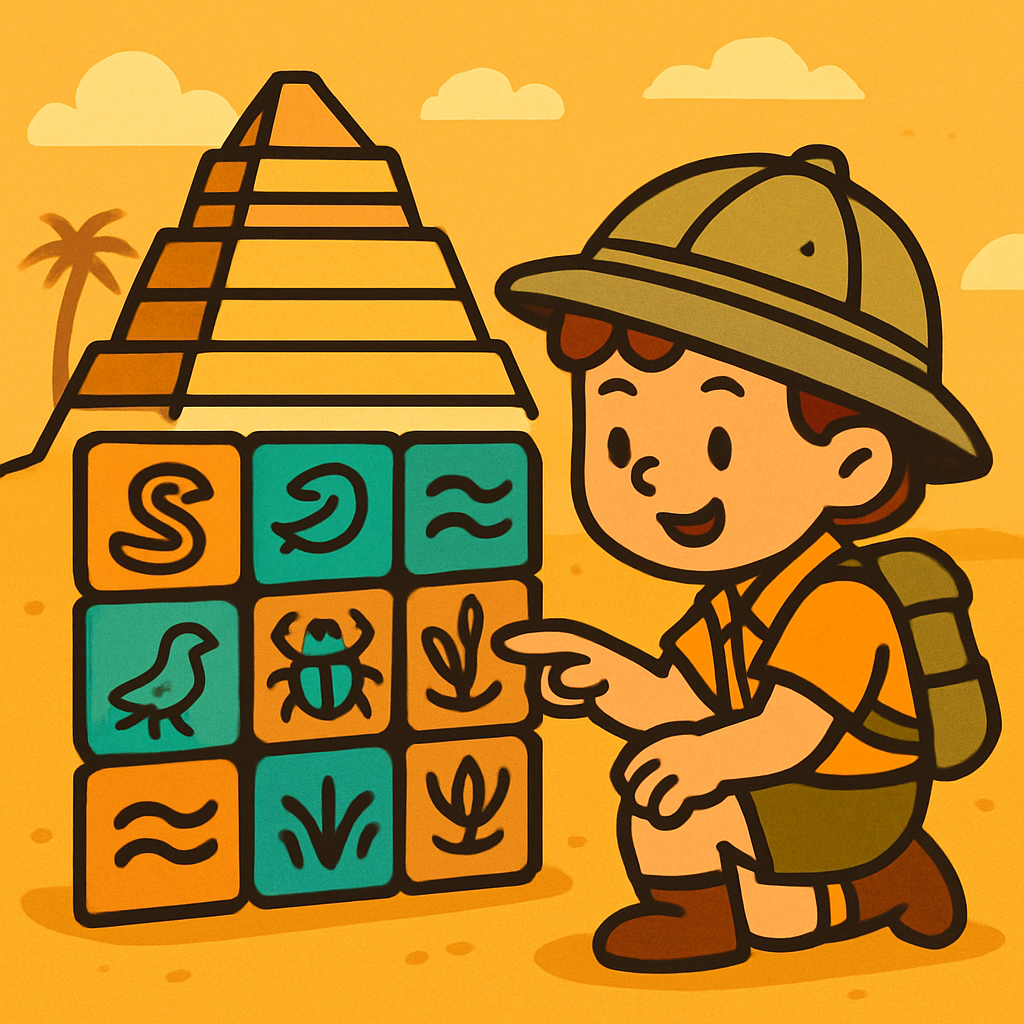 Pyramid Code Quest Paint by diamonds art