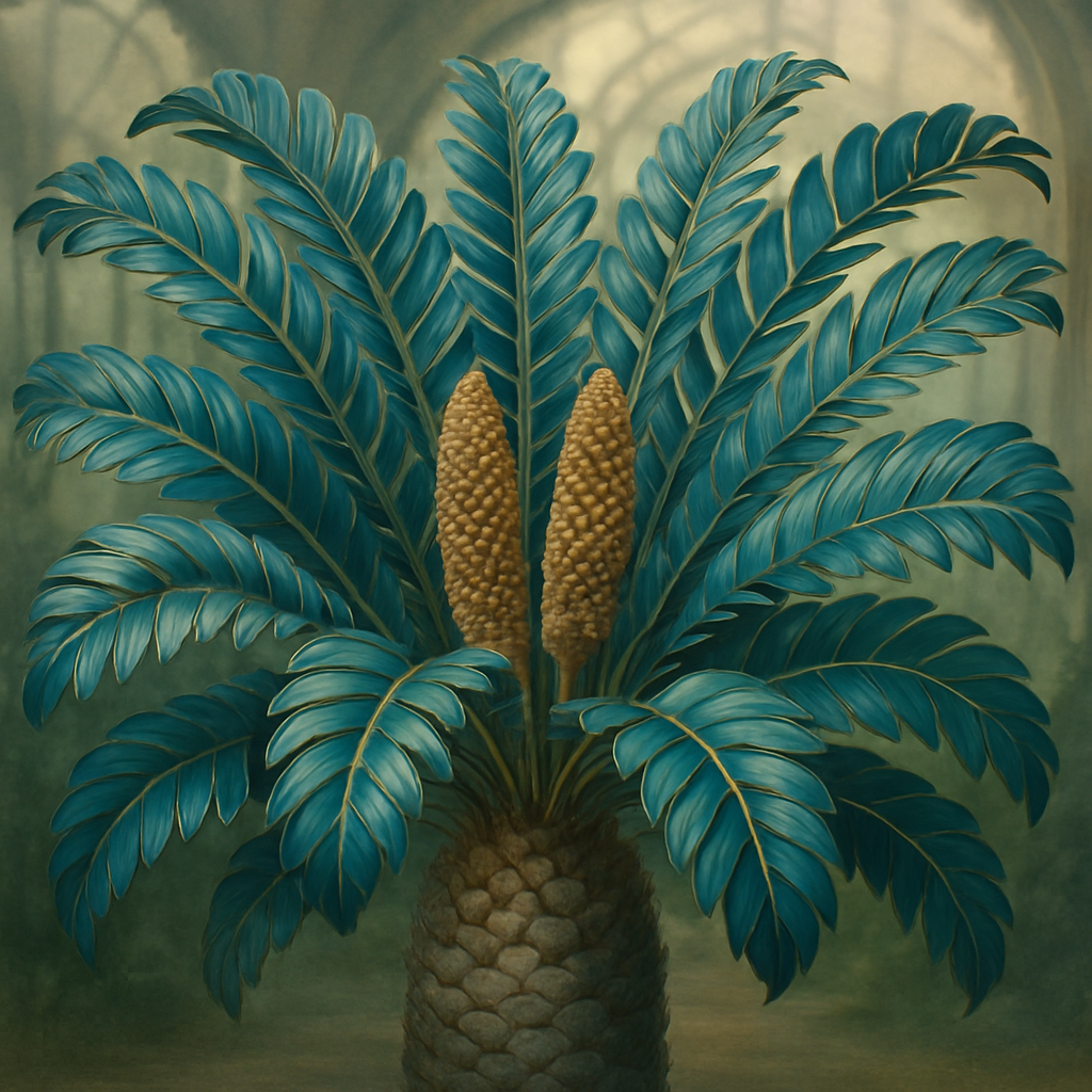 Encephalartos Altensteinii Rare Cycad South Africa paint by diamonds