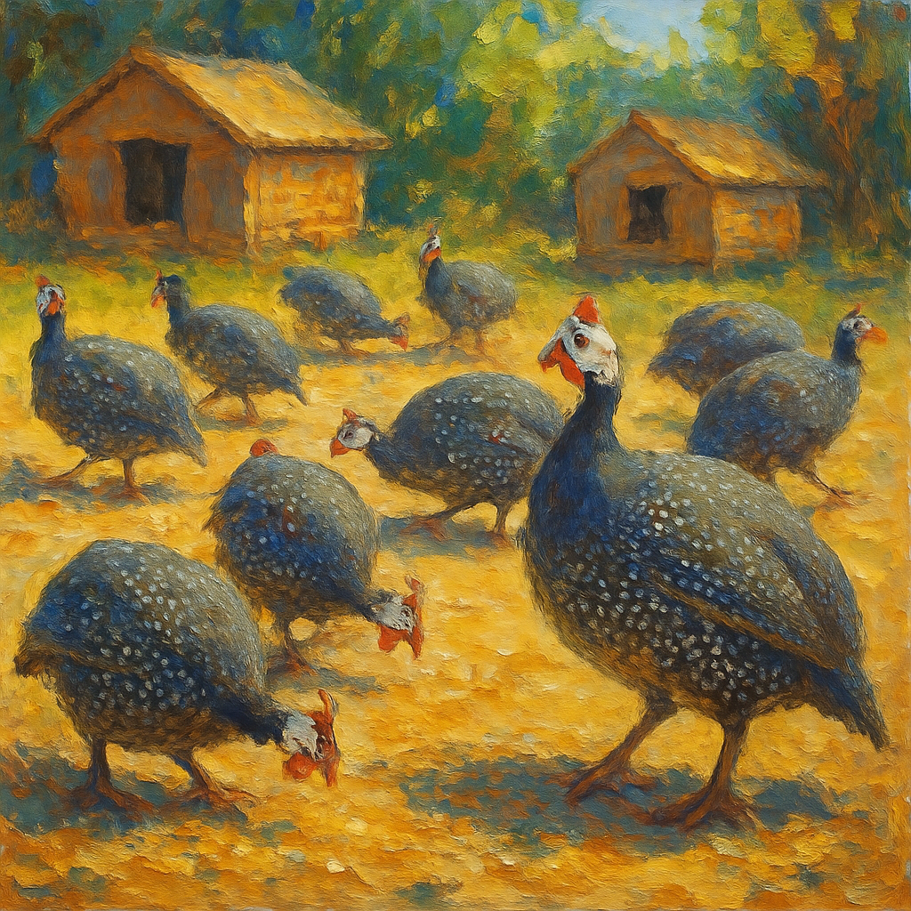 Guinea Fowl Paint by diamonds kits