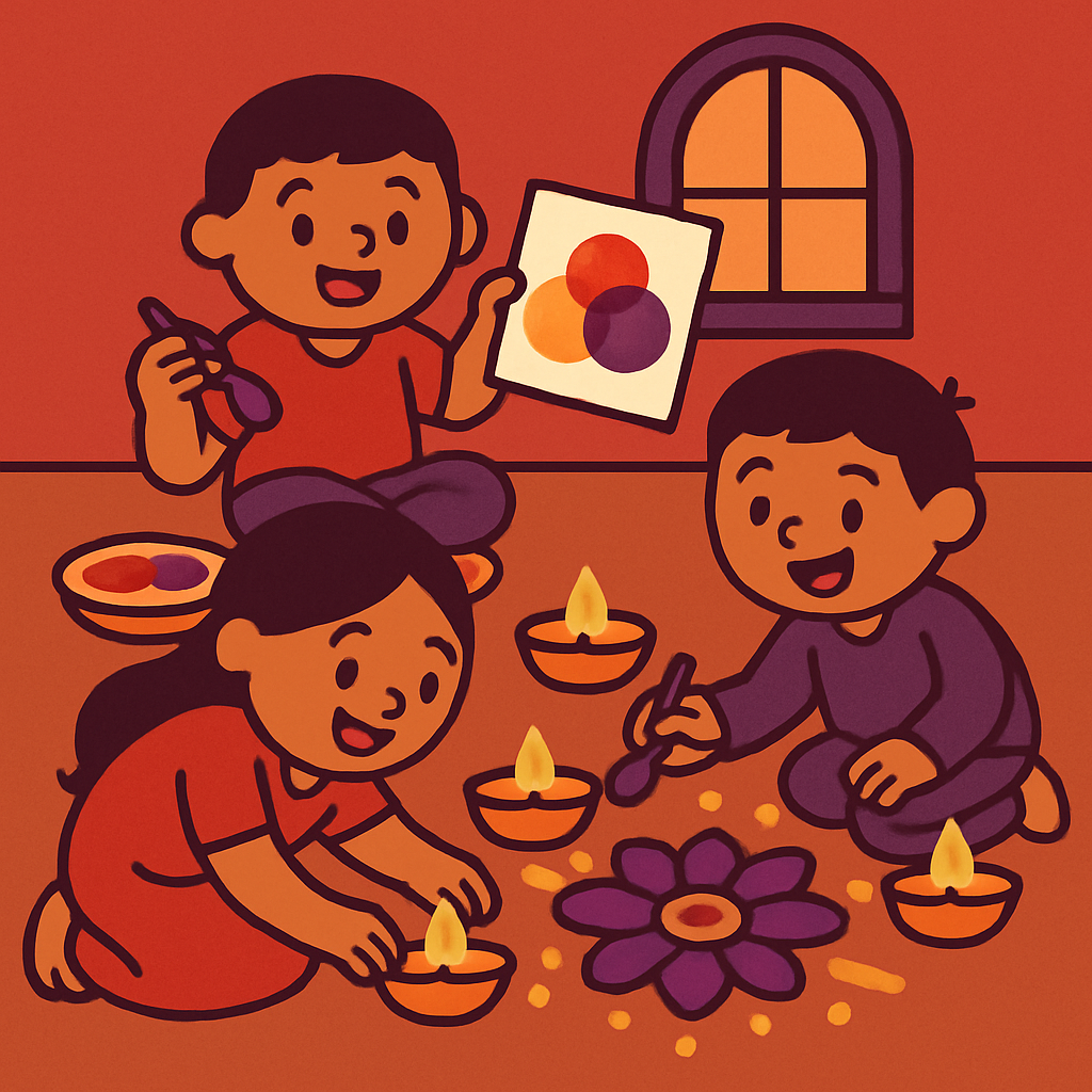 Diwali Light Lab painting diamond kit