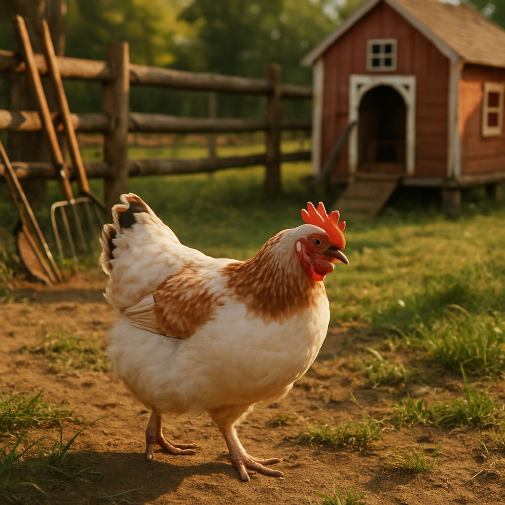 American Sussex Chicken paint by diamonds