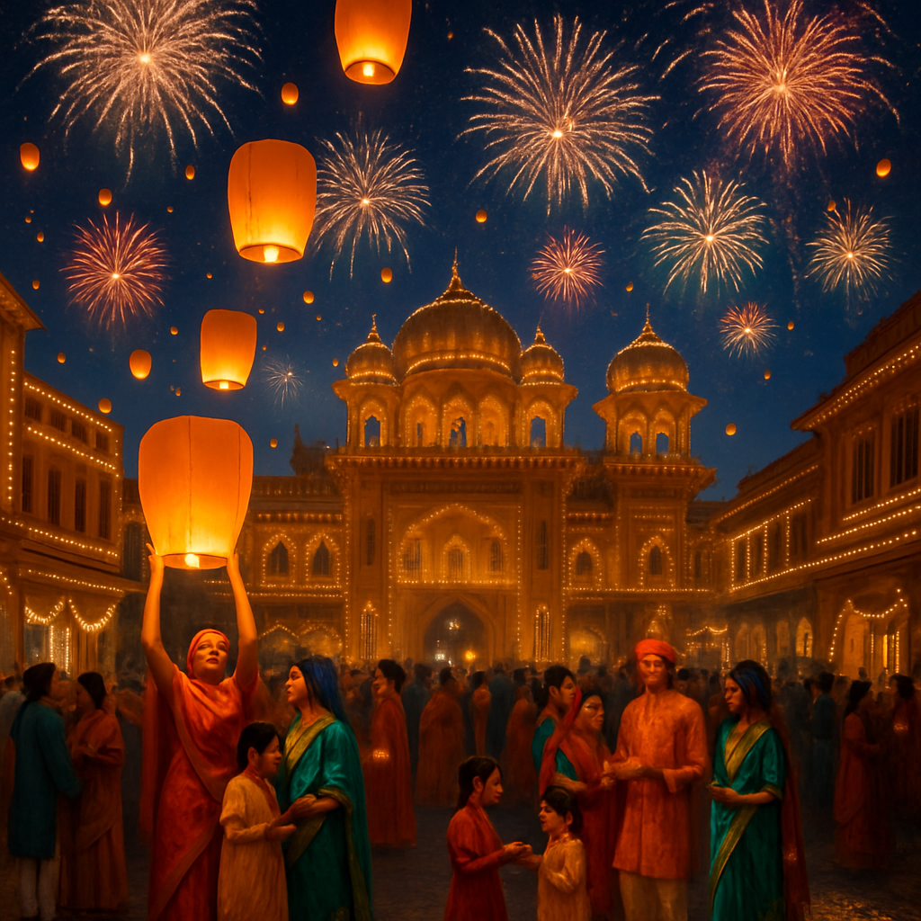 Diwali Festival Of Lights - Jaipur painting diamond kit