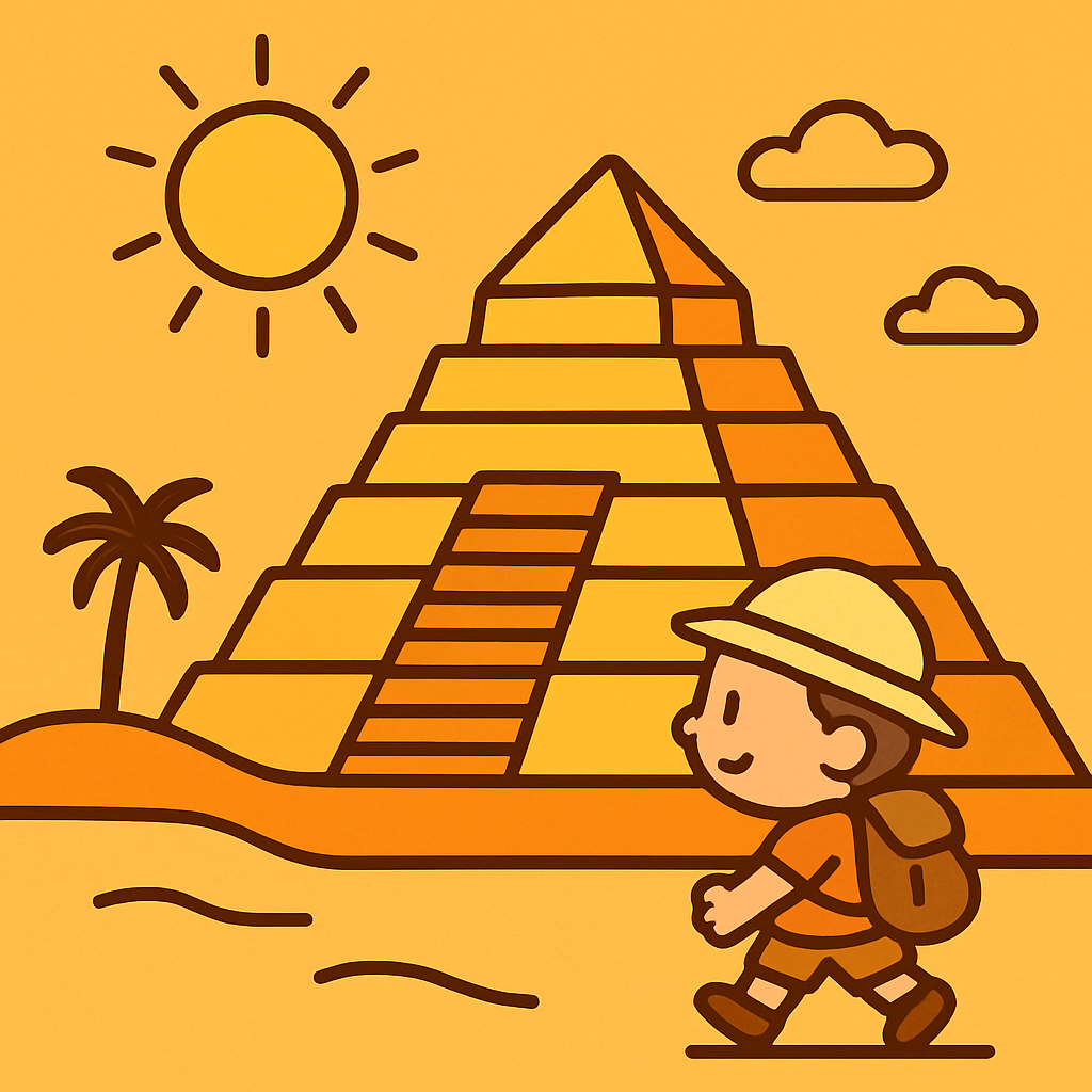 Desert Pyramid Adventure Paint by diamonds art