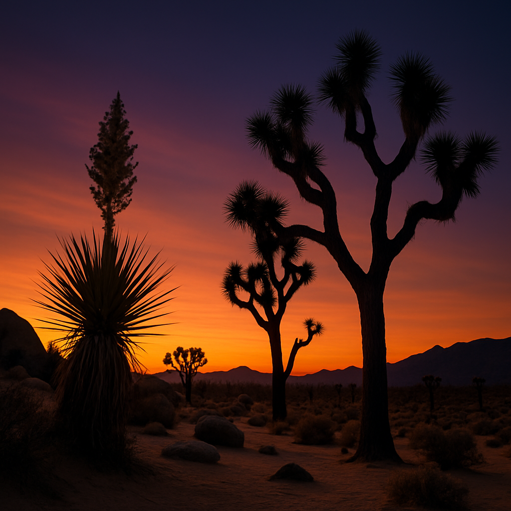 Joshua Tree National Park Yucca Grove Paint by diamonds art