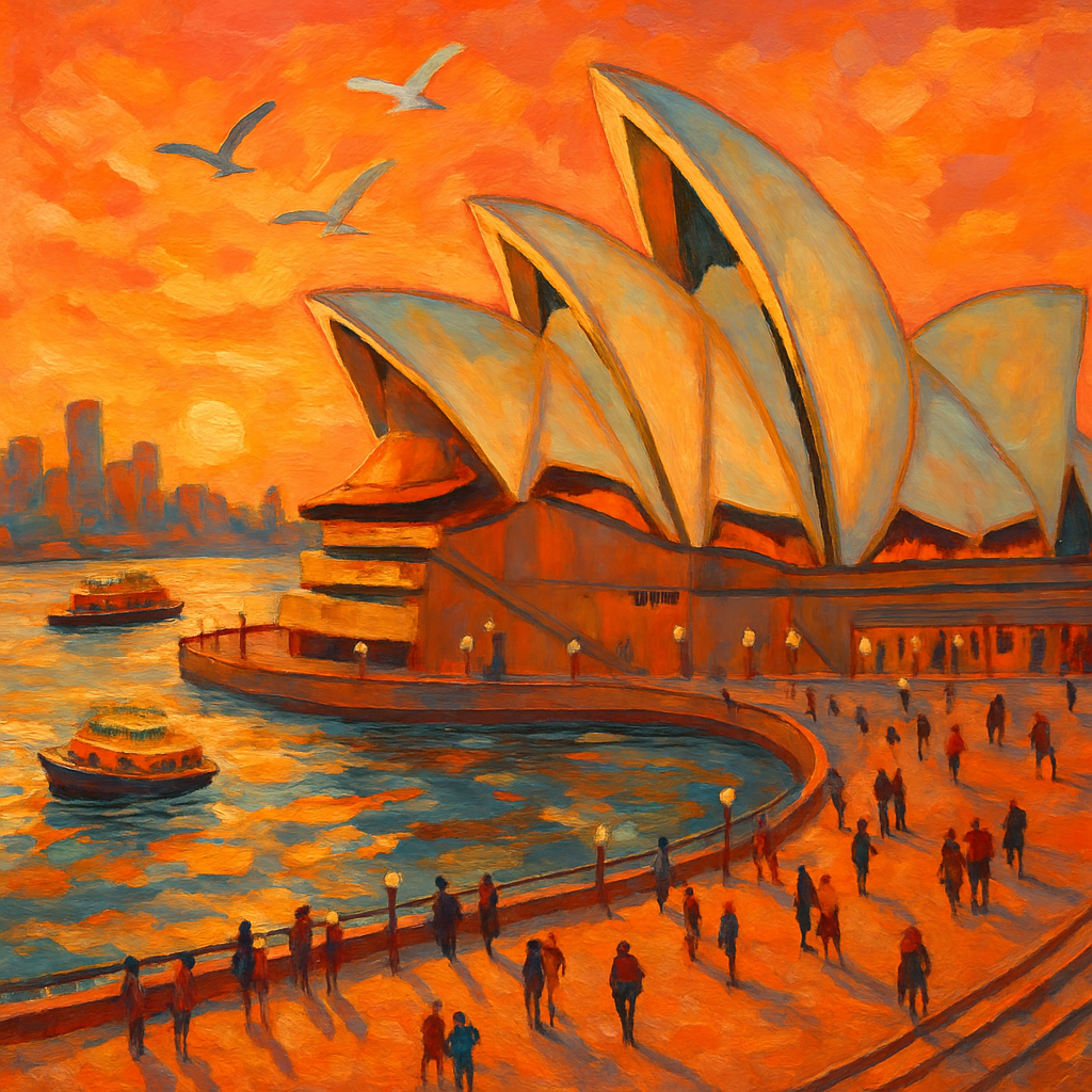 Sydney Opera House Sydney paint by diamond