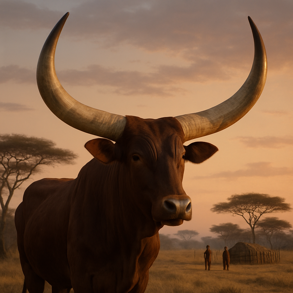 Ankole Watusi Cattle - Uganda Rwanda Paint by diamonds kits