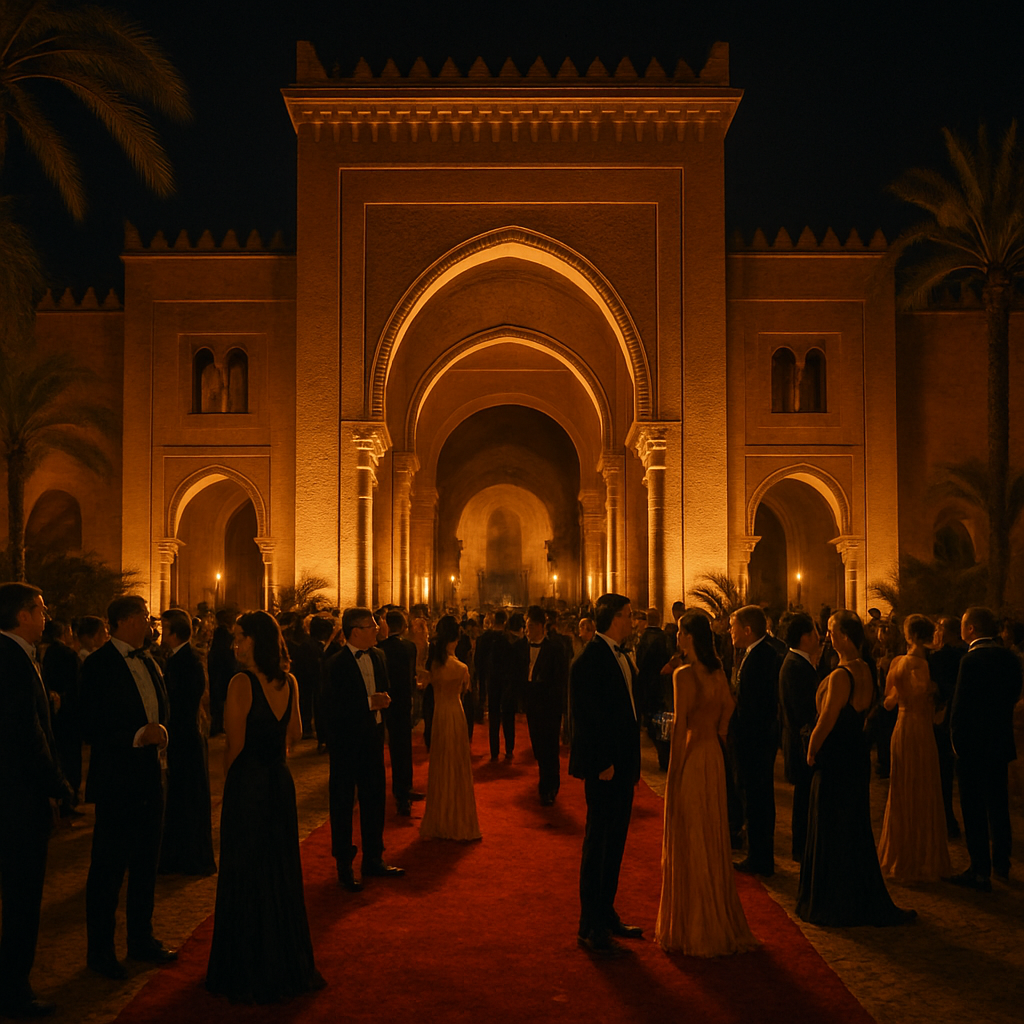 Marrakech International Film Festival Morocco paint by diamonds