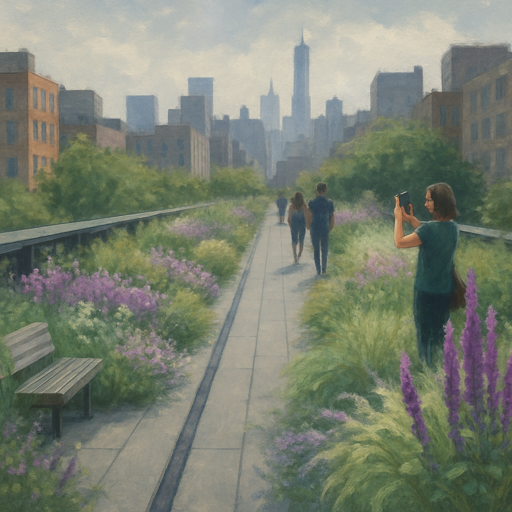 High Line Botanical Walk New York DIY paint by diamonds