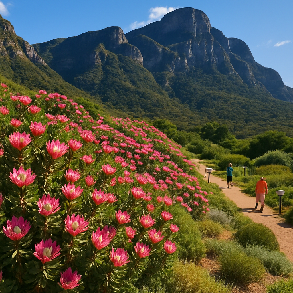 Kirstenbosch National Botanical Garden Protea Dell paint by diamond
