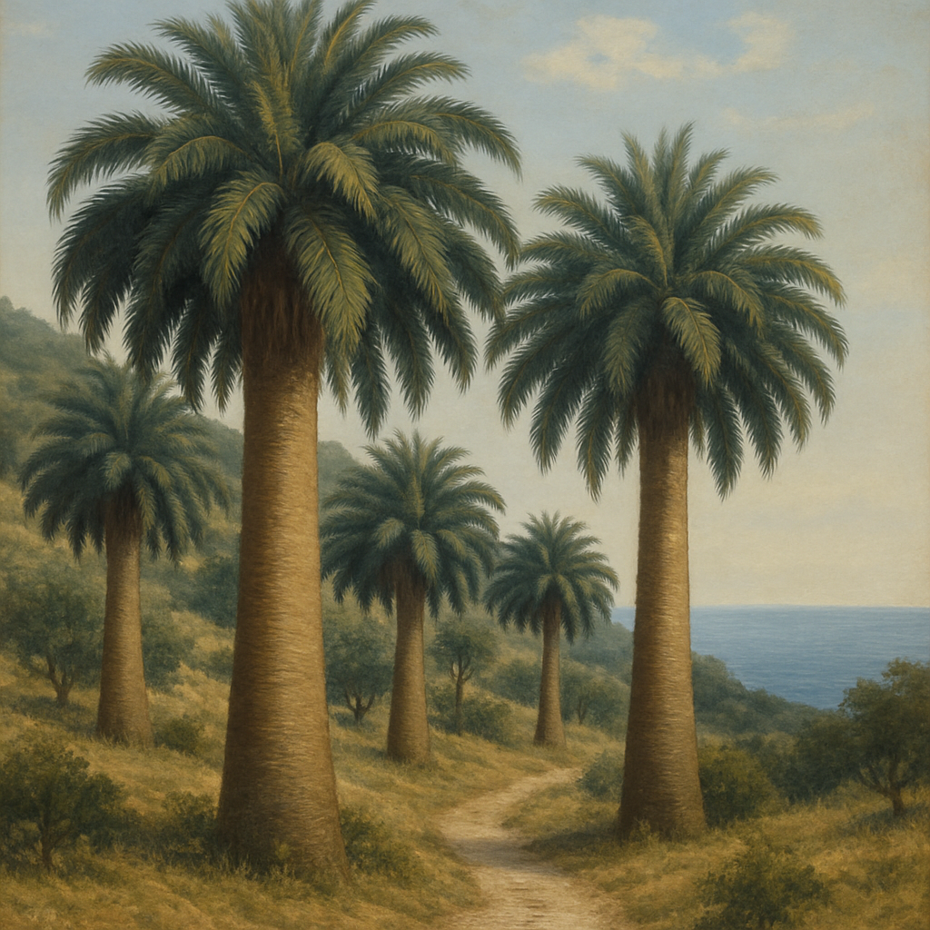 Chilean Wine Palm Jubaea Chilensis DIY paint by diamonds