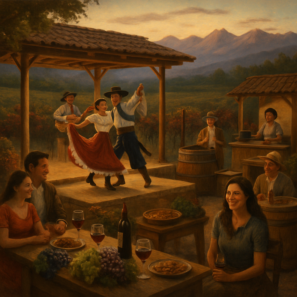 Mendoza Wine Harvest Festival paint by diamonds