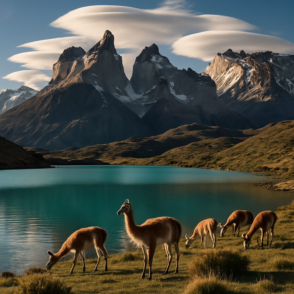 Wildlife By The Patagonian Glacial Lake paint by color