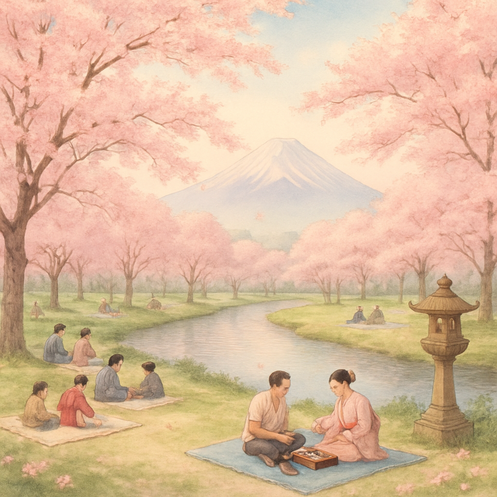 Cherry Blossom Festival In Japan Paint by diamonds kits