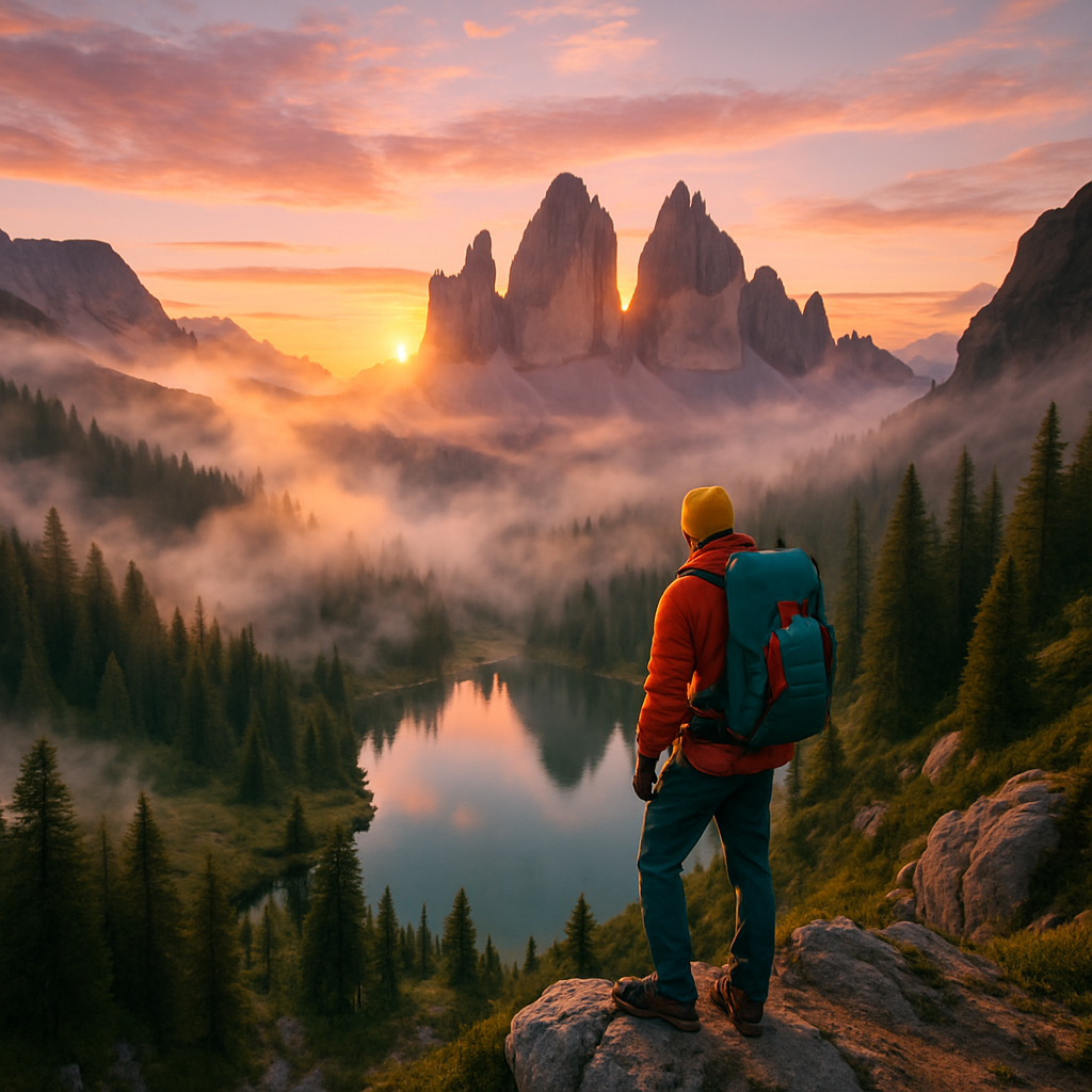 Serene Morning In The Dolomites DIY paint by diamonds