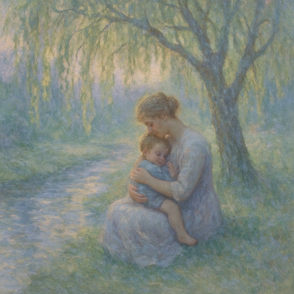 Whispering Willows A Mothers Quiet Strength paint by diamonds
