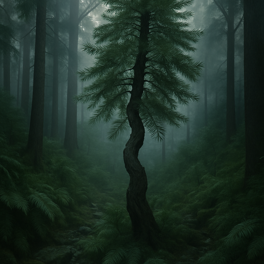 Wollemi Pine Wollemia Nobilis Rare Forest Relict painting diamond kit