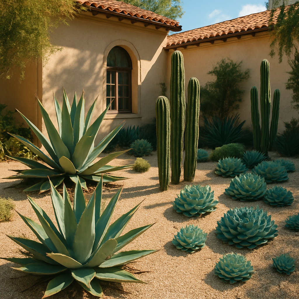 Desert Garden The Huntington Botanical Gardens Succulent Court paint by diamonds