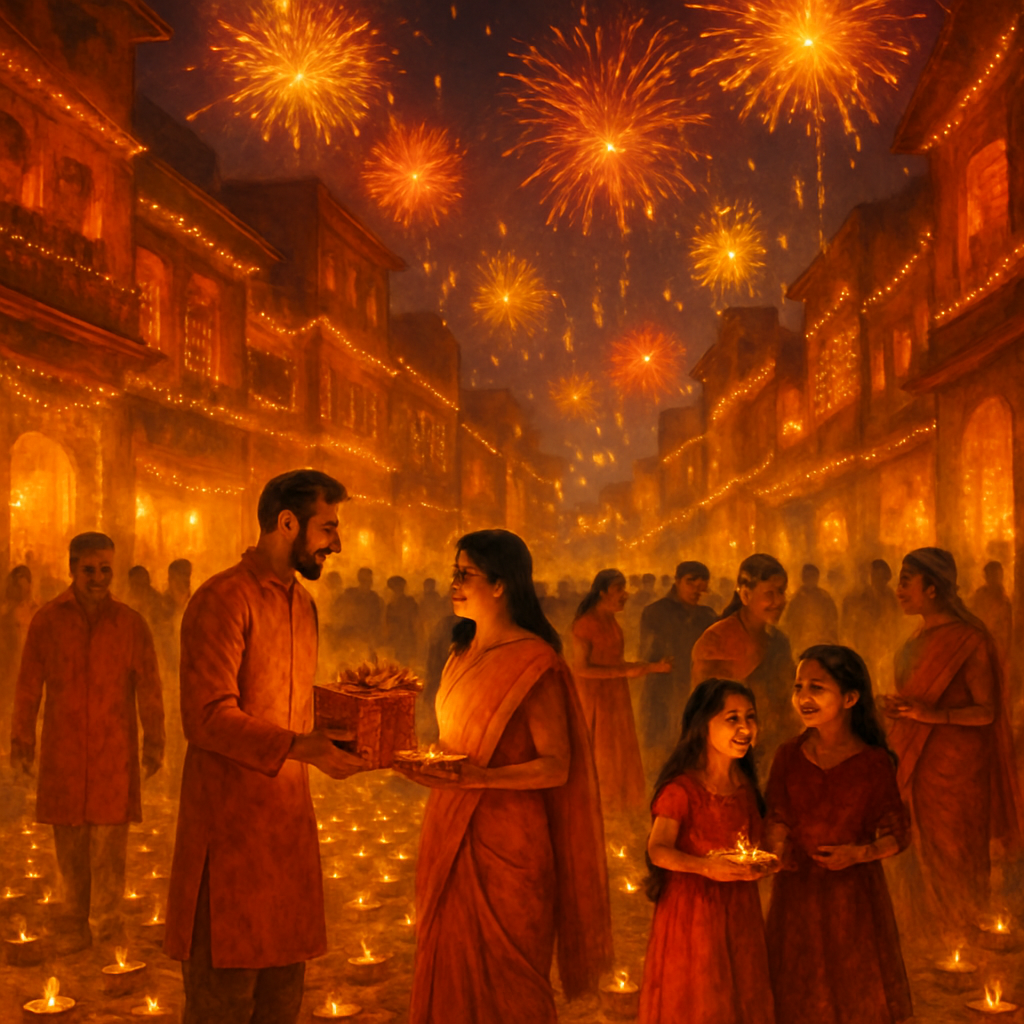 Diwali Festival Of Lights India paint by diamond