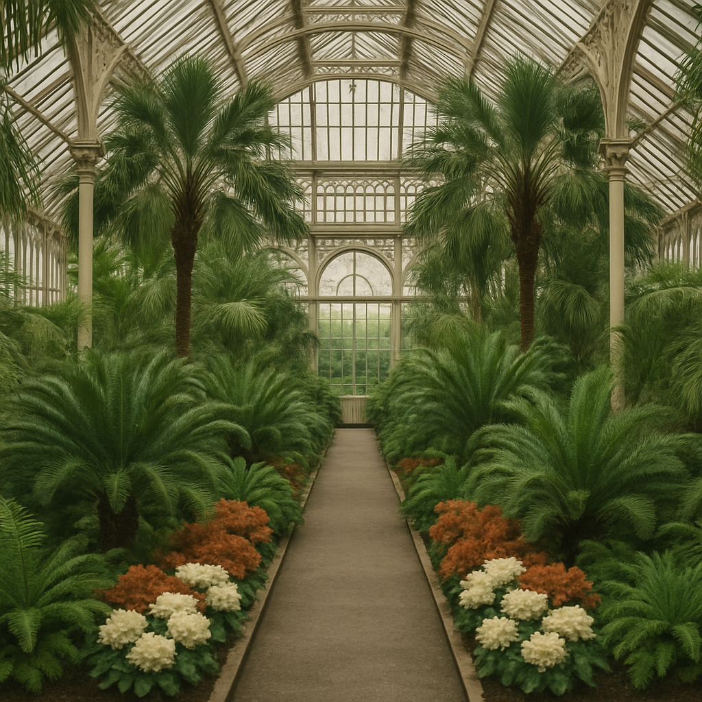 Royal Botanic Gardens Kew Temperate Glasshouse Conservatory paint by color
