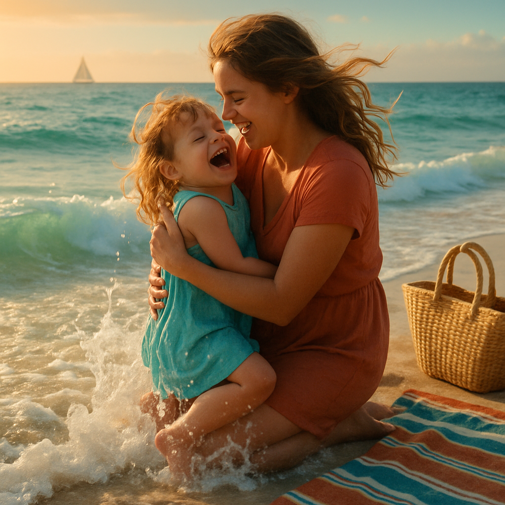 Ocean Of Hugs On Sun Drenched Shore paint by diamonds