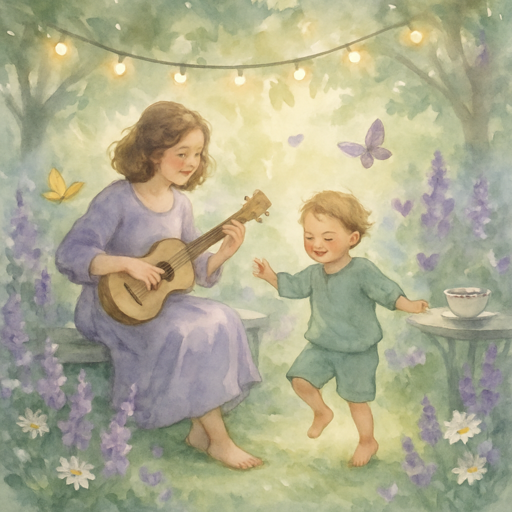 Garden Concert For Two Paint by diamonds art