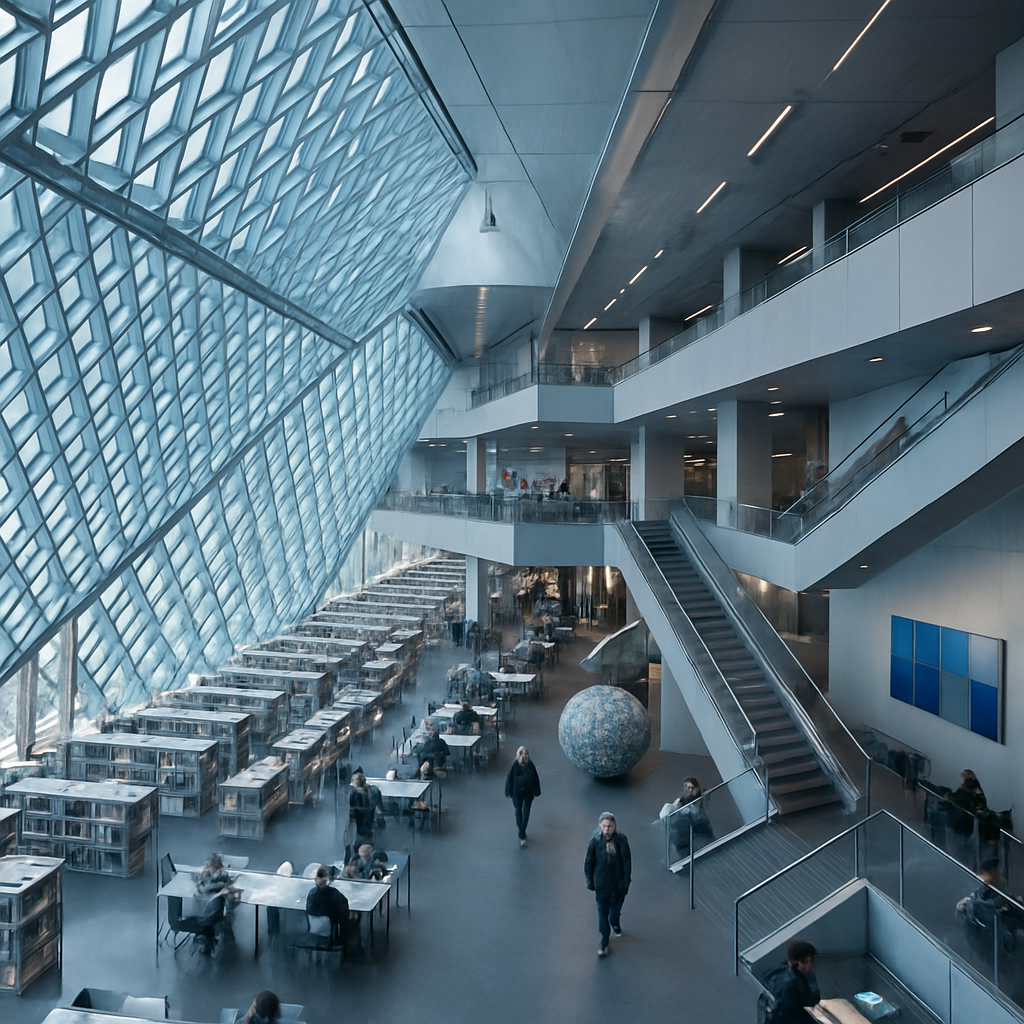 Seattle Central Library DIY paint by diamonds