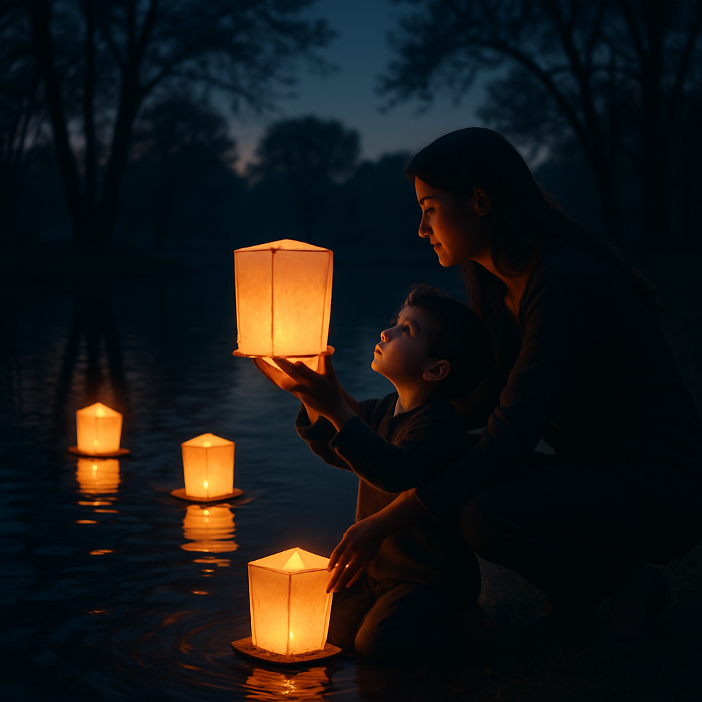 Twilight Lanterns And Whispered Wisdom Paint by diamonds art