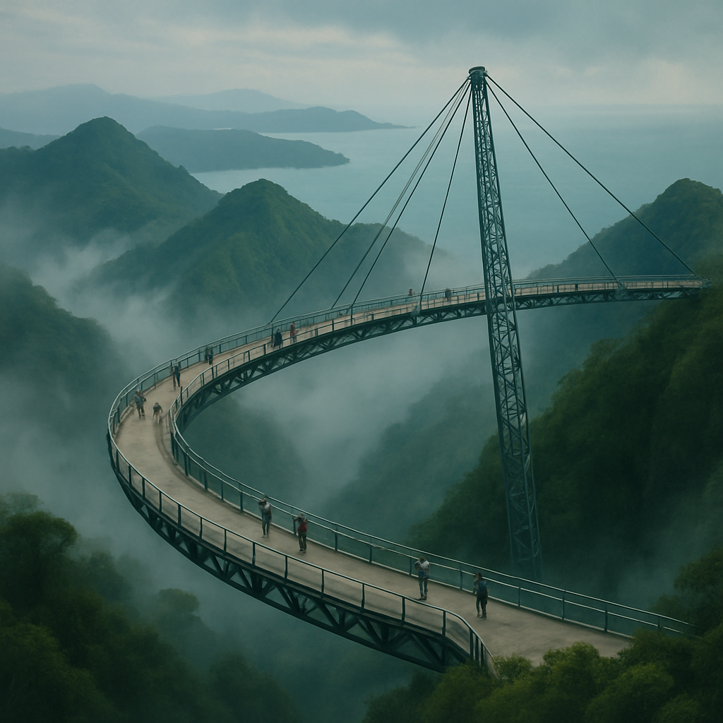 Langkawi Sky Bridge painting diamond kit