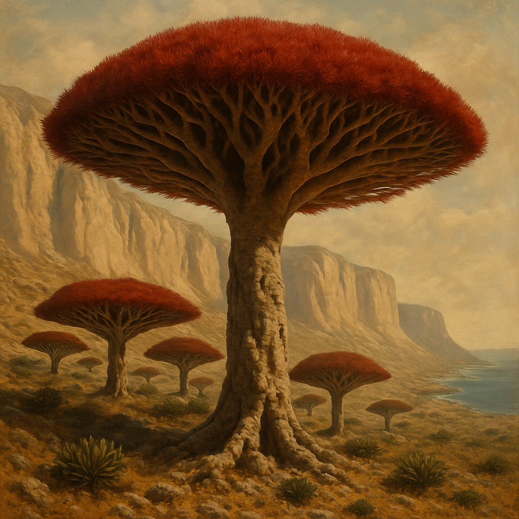 Dragon Blood Tree Socotra painting diamond kit