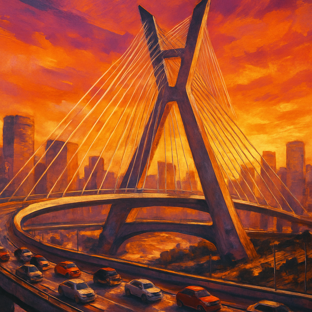 Octavio Frias De Oliveira Bridge diamonded painting kits
