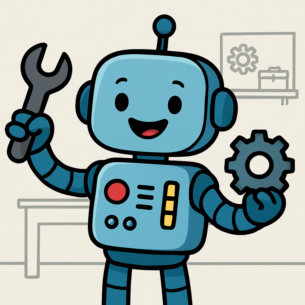 Friendly Robot Helper diamonded painting kits
