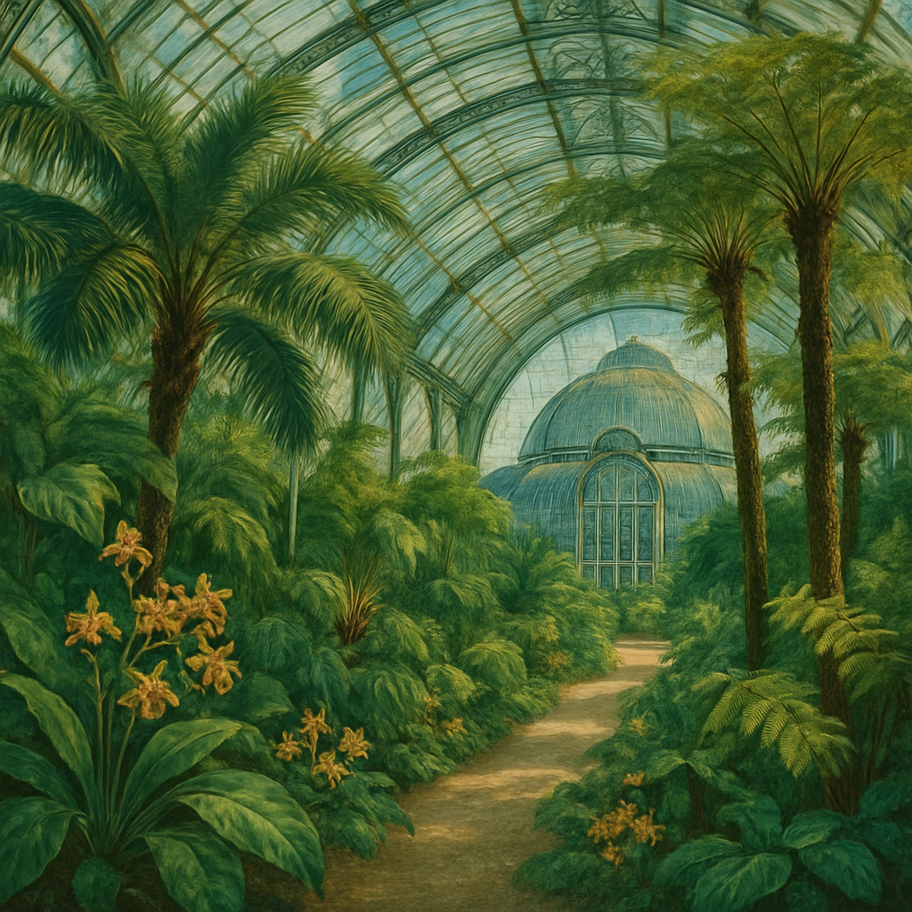 Royal Botanic Gardens Kew Glasshouses paint by color