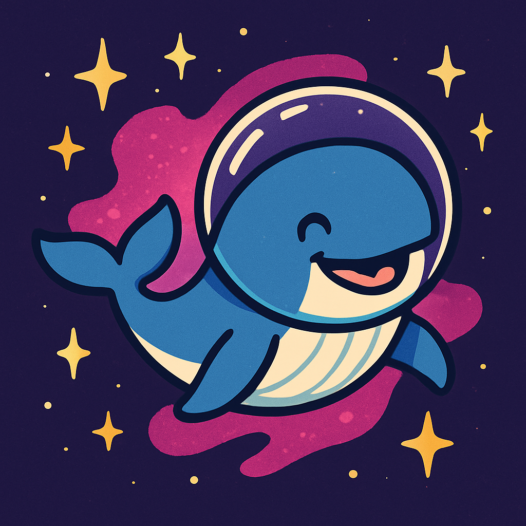 Astronaut Whale Adventure paint by color