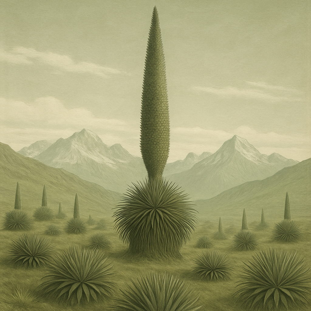 Puya Raimondii High Andes DIY paint by diamonds