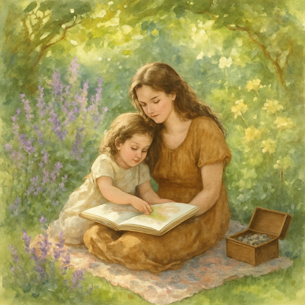Garden Hideaway Story Circle Paint by diamonds kits