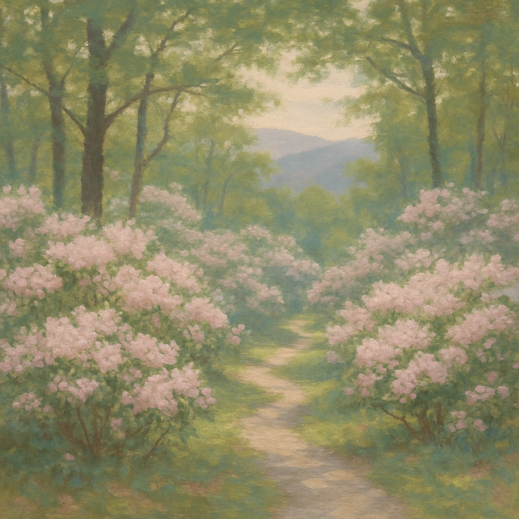 Shenandoah Arboretum Mountain Laurel Collection Painting by diamonds kit