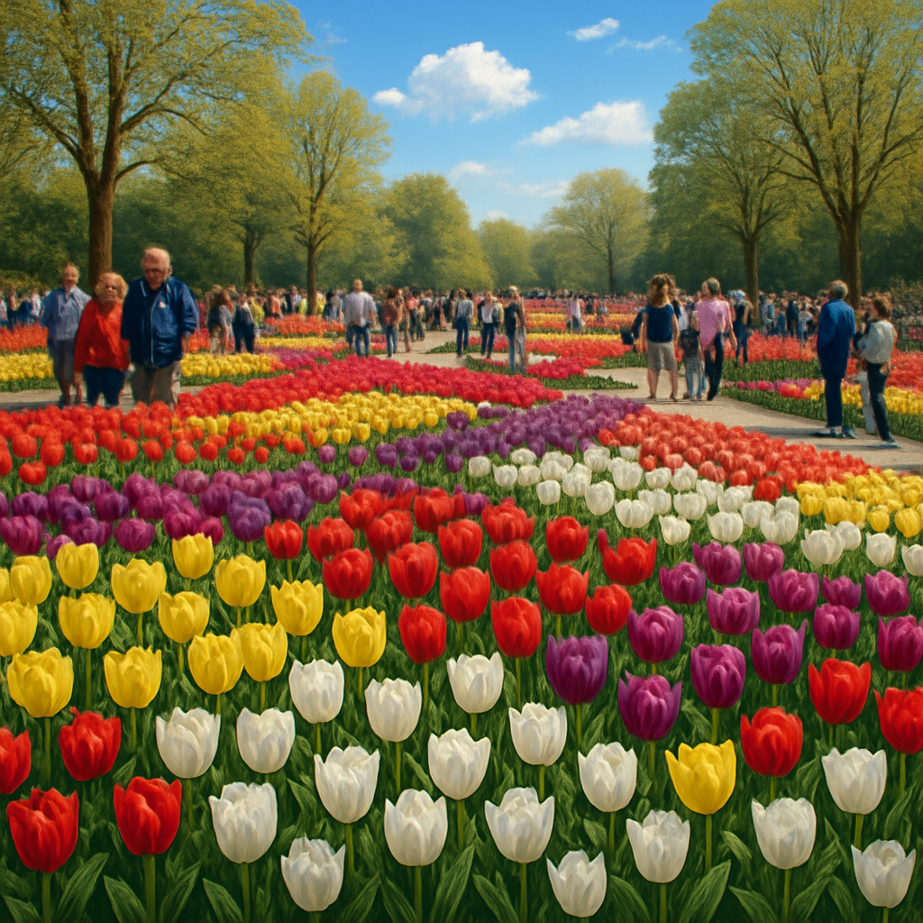 Keukenhof Gardens Netherlands Paint by diamonds art
