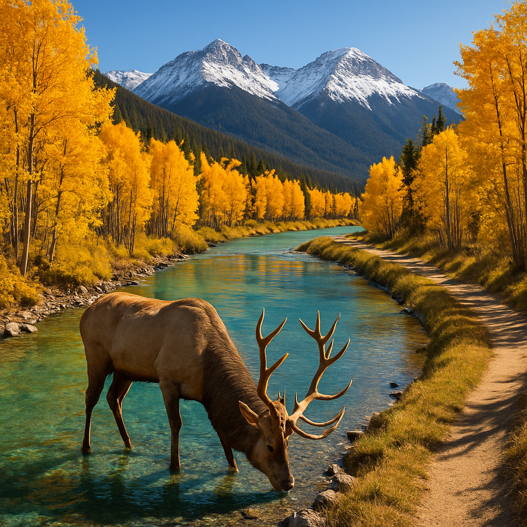 Autumn Aspens In The Rocky Mountains Paint by diamonds art