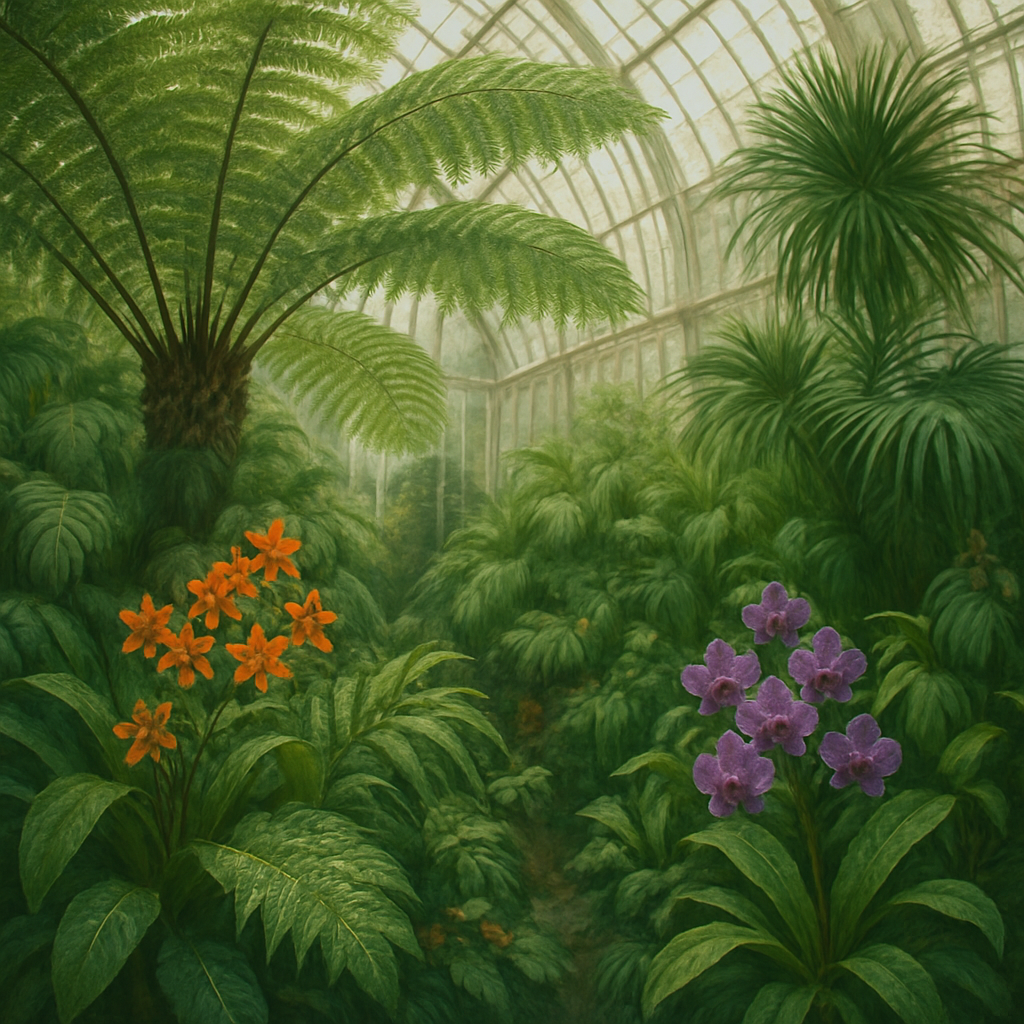Glasshouse National Botanic Garden Ireland paint by diamond