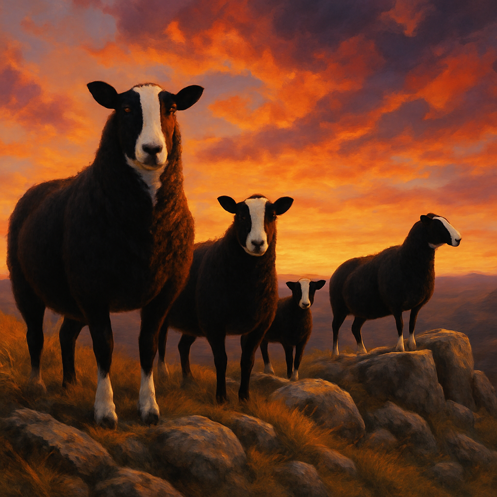 Zwartble Sheep Paint by diamonds art