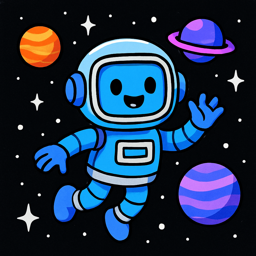 Galactic Explorer Robot paint by diamond
