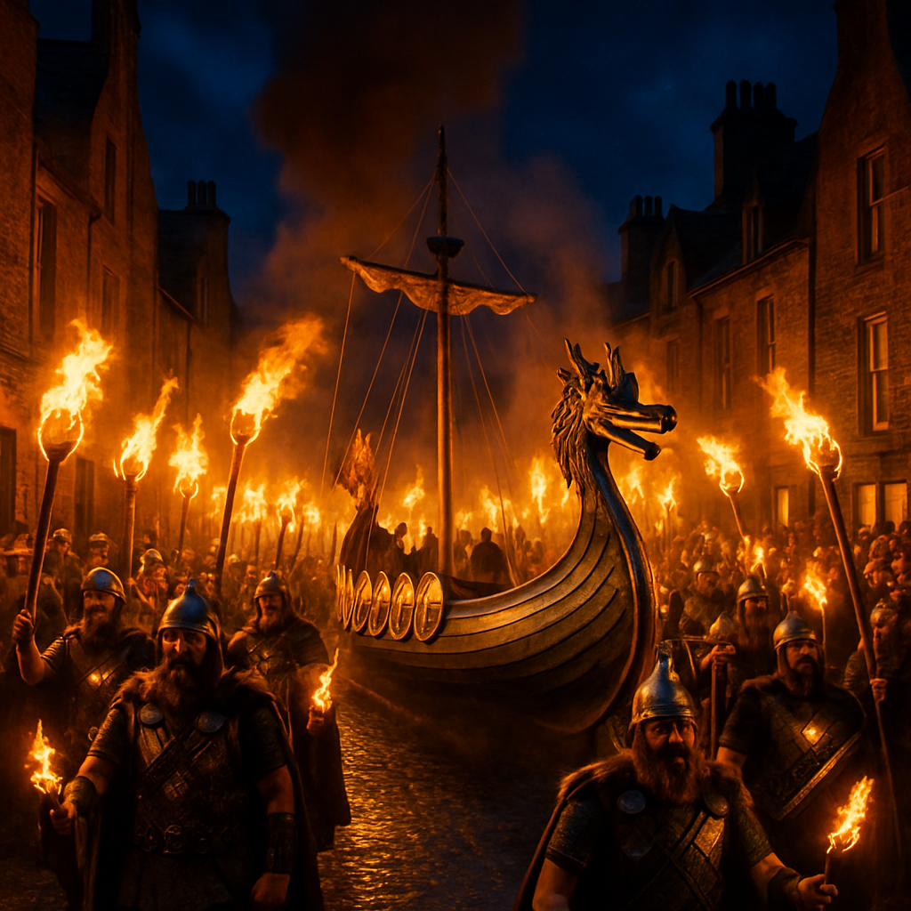Up Helly Aa Fire Festival Lerwick painting diamond kit