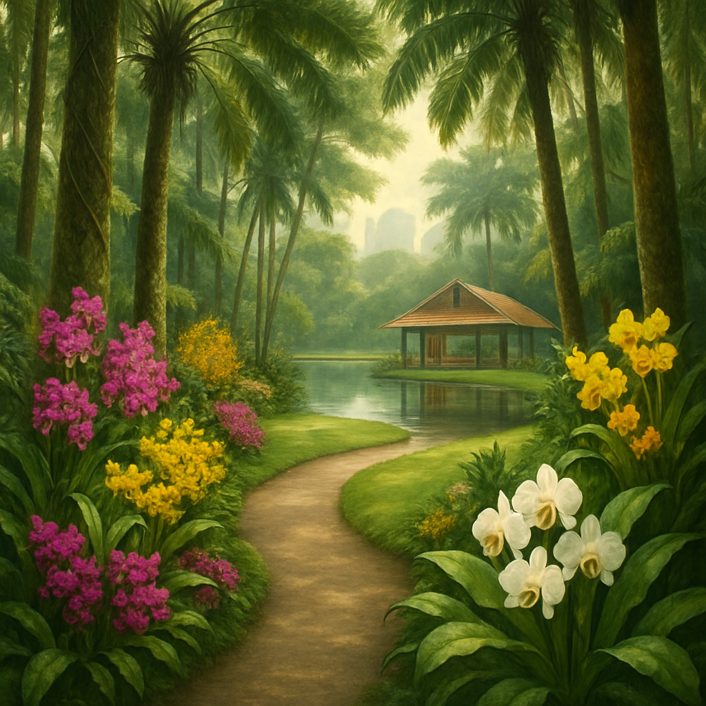 Singapore Botanic Gardens Singapore painting diamond kit