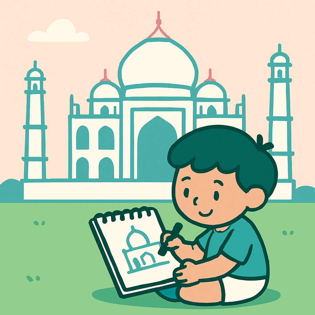 Taj Mahal Sketcher diamonded painting kits