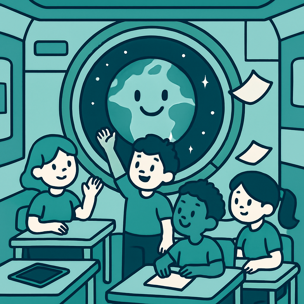 Space Station Classroom paint by diamond