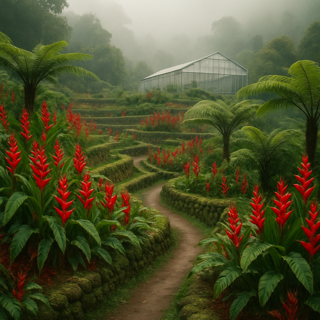 Jardin Botanico De Bogota Colombia Painting by diamonds kit